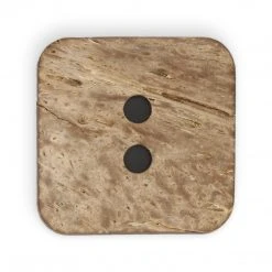 Dritz Sustainable Coconut Square Button, 35mm, Multicolor Print Buttons & Cover Buttons