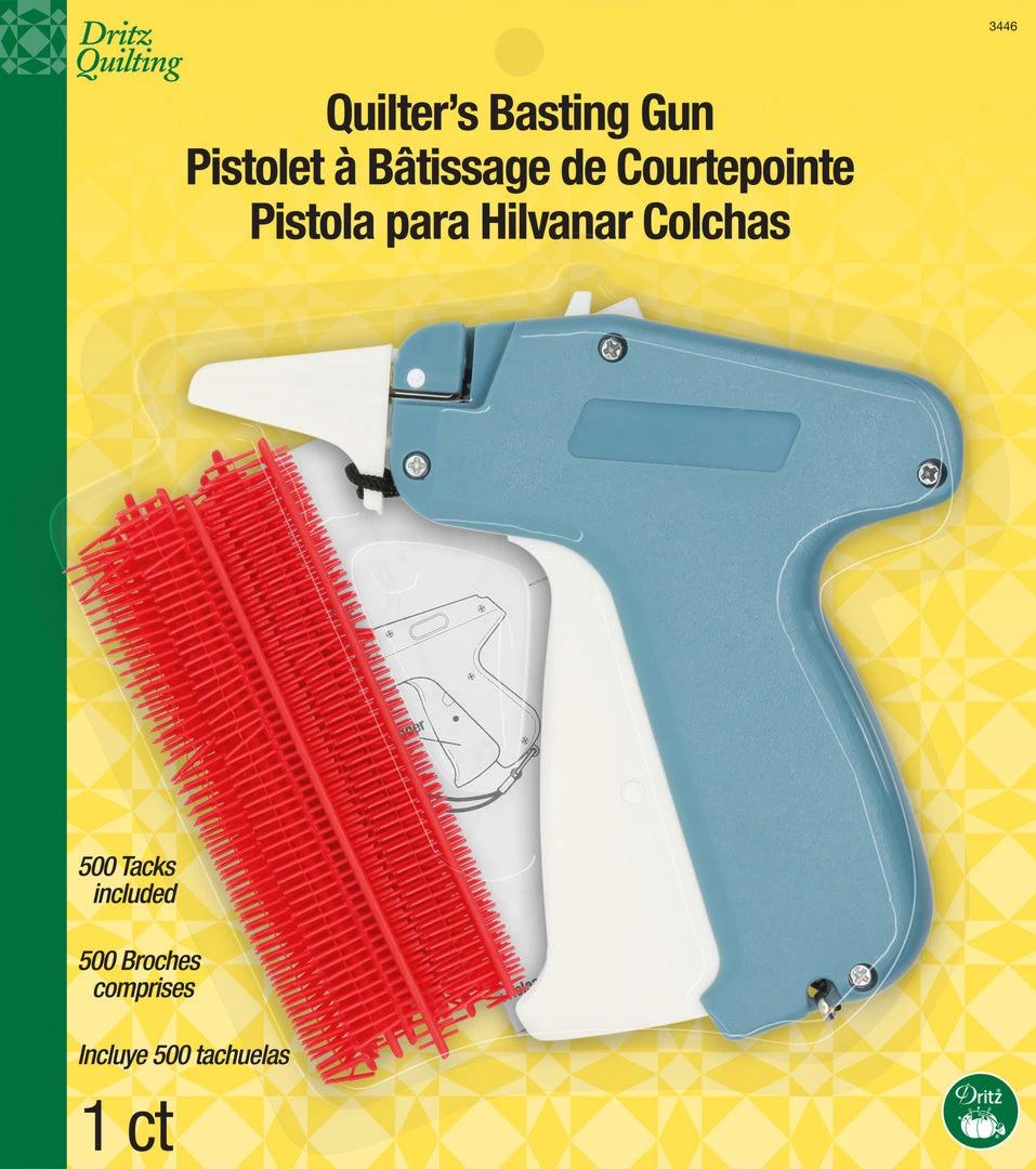 Dritz Quilters Basting Gun With Tacks Quilting Accessories 3 Dritz Quilters Basting Gun With Tacks Quilting Accessories