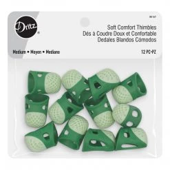 Dritz Soft Comfort Thimbles, 12 Pc