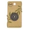 Dritz Buttons & Cover Buttons Recycled Coconut Round Button, 28mm, Brown