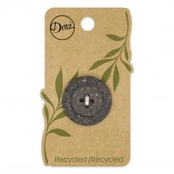 Dritz Buttons & Cover Buttons Recycled Coconut Round Button, 28mm, Brown
