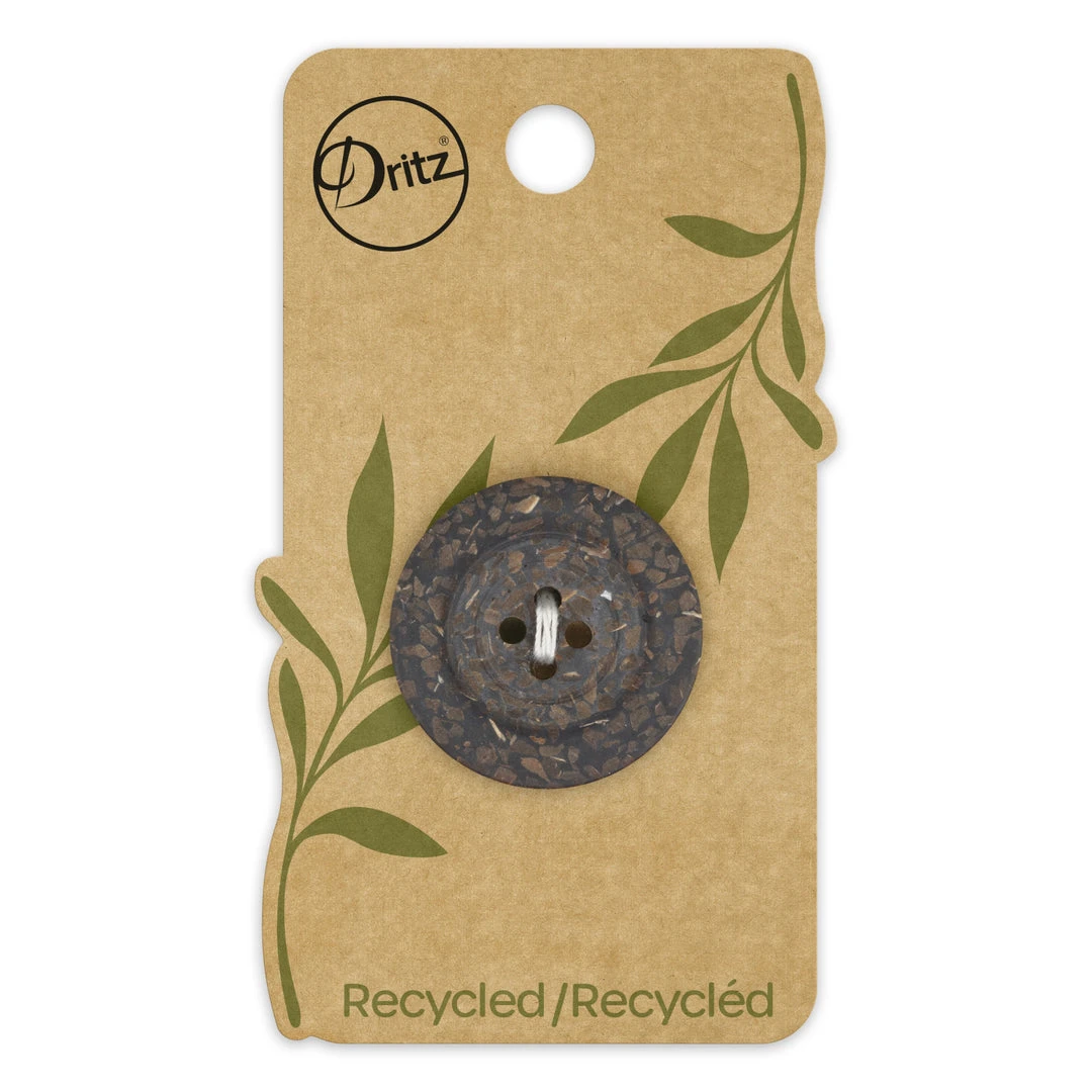 Dritz Buttons & Cover Buttons Recycled Coconut Round Button, 28mm, Brown 3 Dritz Buttons & Cover Buttons Recycled Coconut Round Button, 28mm, Brown