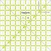 Omnigrid Non-Slip Square Ruler, Neon