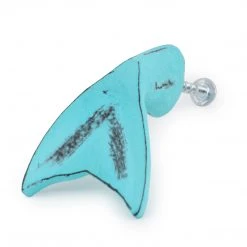 Dritz Cast Iron Whale Tail Knob, Aqua Outlet