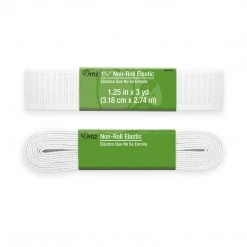Dritz Elastics 1-1/4" Non-Roll Elastic, White 15 Dritz Elastics 1-1/4