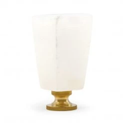 Dritz Stone Tapered Knob, White