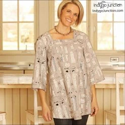 Indygo Junction Sixties Smock Apron Pattern, PDF Download Aprons