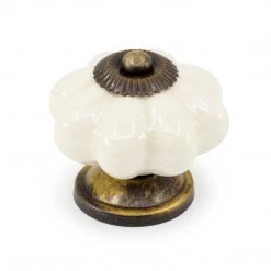 Dritz Hooks & Knobs Ceramic Scallop Knob 25 Dritz Hooks & Knobs Ceramic Scallop Knob