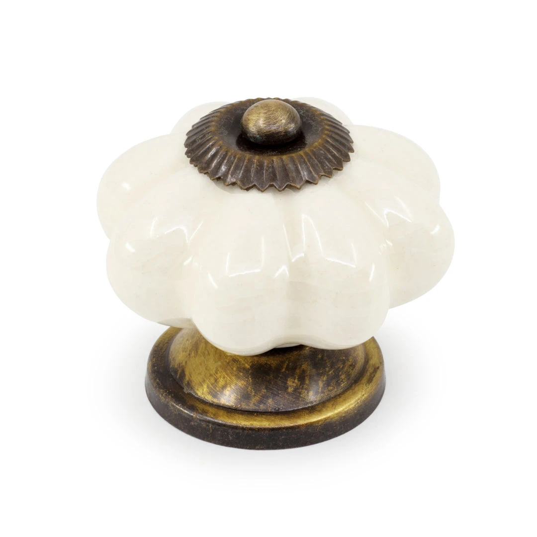 Dritz Hooks & Knobs Ceramic Scallop Knob 13 Dritz Hooks & Knobs Ceramic Scallop Knob