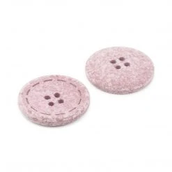 Dritz Recycled Cotton Round Stitch Button, 25mm, 2 Pc Buttons & Cover Buttons