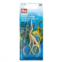 Prym Scissors & Tools 3-1/2" Stork Embroidery Scissors, Gold