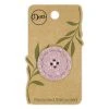 Dritz Recycled Cotton Round Stitch Button, 30mm Buttons & Cover Buttons