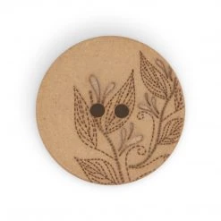 Dritz Buttons & Cover Buttons Recycled Hemp Round Floral Button, 23mm, 2 Pc 66 Dritz Buttons & Cover Buttons Recycled Hemp Round Floral Button, 23mm, 2 Pc