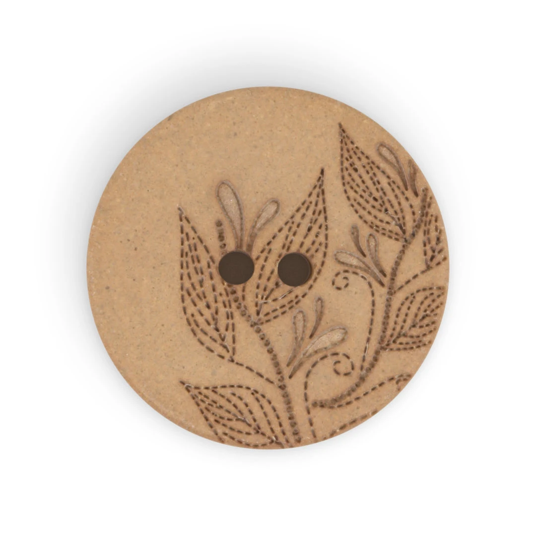 Dritz Buttons & Cover Buttons Recycled Hemp Round Floral Button, 23mm, 2 Pc 25 Dritz Buttons & Cover Buttons Recycled Hemp Round Floral Button, 23mm, 2 Pc