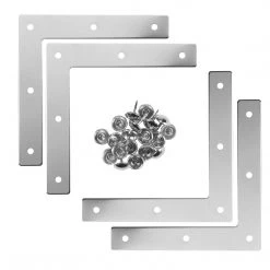 Dritz Smooth Campaign Hardware Corners, Large, 4 Pc