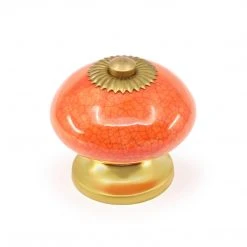 Dritz Outlet Ceramic Ball Knob, Coral
