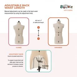 Dritz Dress Forms Little Double Adjustable Form, Child