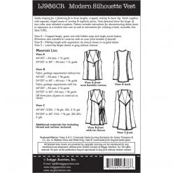 Indygo Junction Modern Silhouette Vest Pattern