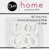 Dritz 3/4" Plastic Rings, White, 24 Pc Curtain Grommets & Rings 2 Dritz 3/4" Plastic Rings, White, 24 Pc Curtain Grommets & Rings