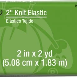 Dritz Elastics 2" Knit Elastic, White, 2 Yd