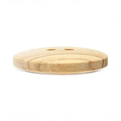Dritz Sustainable Wood Round Button, 20mm, Beige, 3 Pc Buttons & Cover Buttons