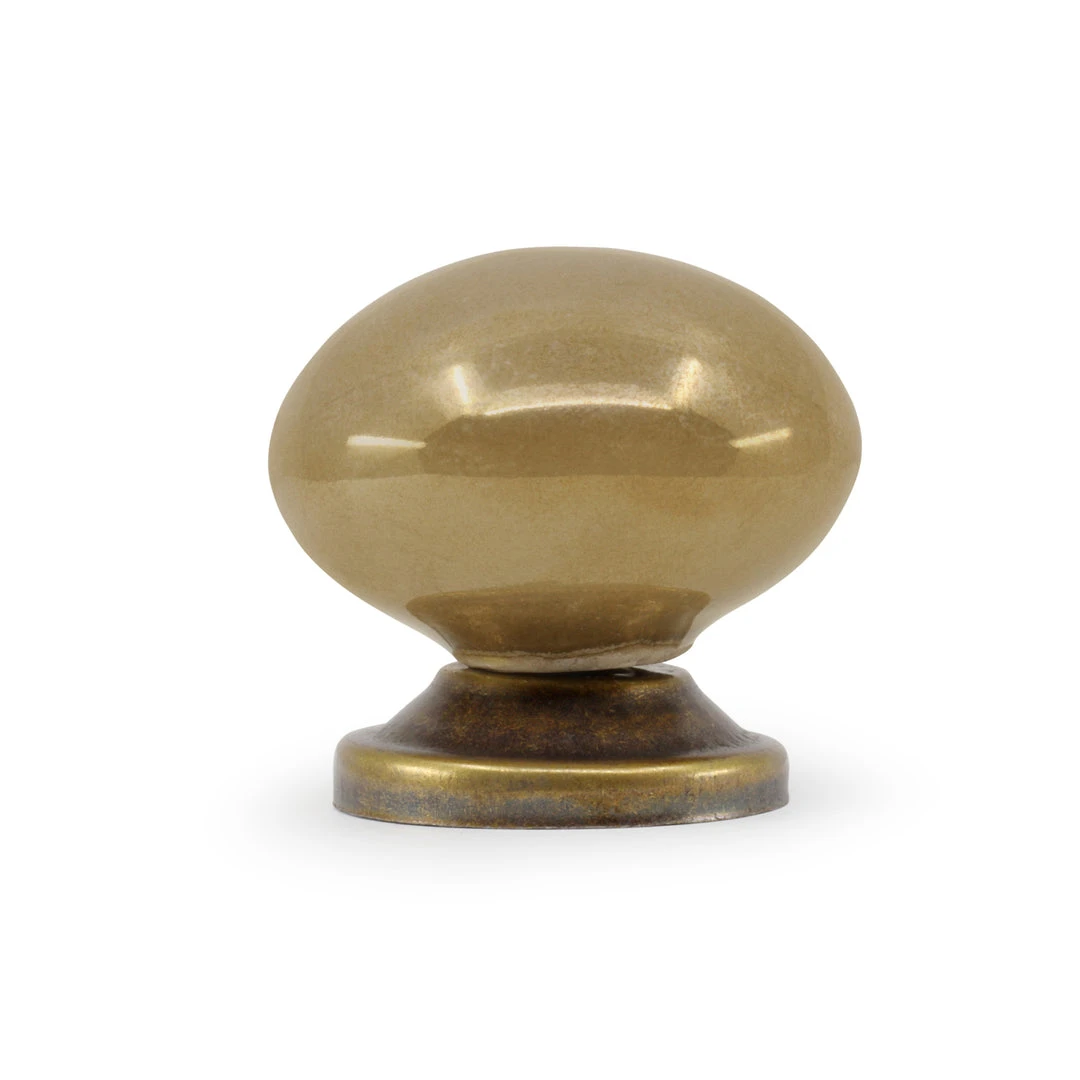 Dritz Ceramic Fancy Glaze Knob, Brown 4 Dritz Ceramic Fancy Glaze Knob, Brown