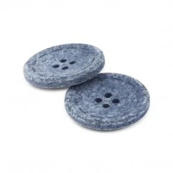 Dritz Recycled Cotton Round Stitch Button, 25mm, 2 Pc Buttons & Cover Buttons