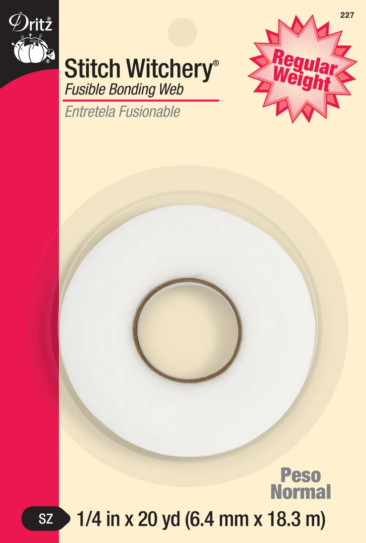Dritz Adhesives & Tape Stitch Witchery Fusible Bonding Web, Regular Weight, White 7 Dritz Adhesives & Tape Stitch Witchery Fusible Bonding Web, Regular Weight, White