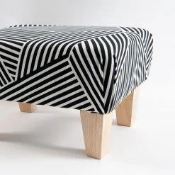 Dritz Furniture Legs & Feet Tapered Square Bun Feet, Natural, 2 Pc