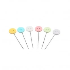 Dritz Pins & Accessories Flat Button Head Pins, Assorted, 50 Pc