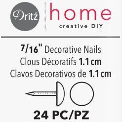 Dritz Decorative Nails & Tacks 7/16" Smooth Decorative Nails, 24 Pc 58 Dritz Decorative Nails & Tacks 7/16