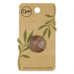 Dritz Recycled Leather Round Shank Button, 23mm