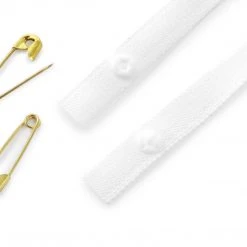 Dritz Straps & Strap Accessories Shoulder Strap Guards With Safety Pins, White