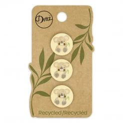 Dritz Recycled Cotton Koala Button, 18mm, 3 Pc 44 Dritz Recycled Cotton Koala Button, 18mm, 3 Pc