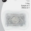 Dritz 1" T-Pins, Nickel, 75 Pc