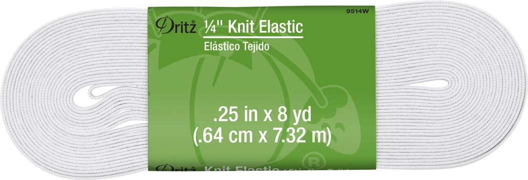 Dritz 1/4" Knit Elastic, White Elastics 3 Dritz 1/4" Knit Elastic, White Elastics