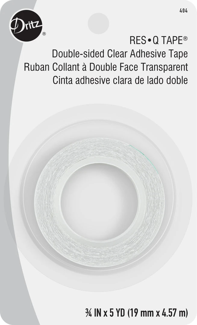Dritz Res-Q-Tape, Double-Sided Adhesive Tape, Clear, 5 Yd Adhesives & Tape 7 Dritz Res-Q-Tape, Double-Sided Adhesive Tape, Clear, 5 Yd Adhesives & Tape