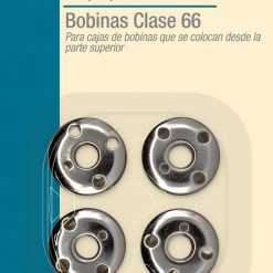 Dritz Class 66 Bobbins, Metal, 4pc