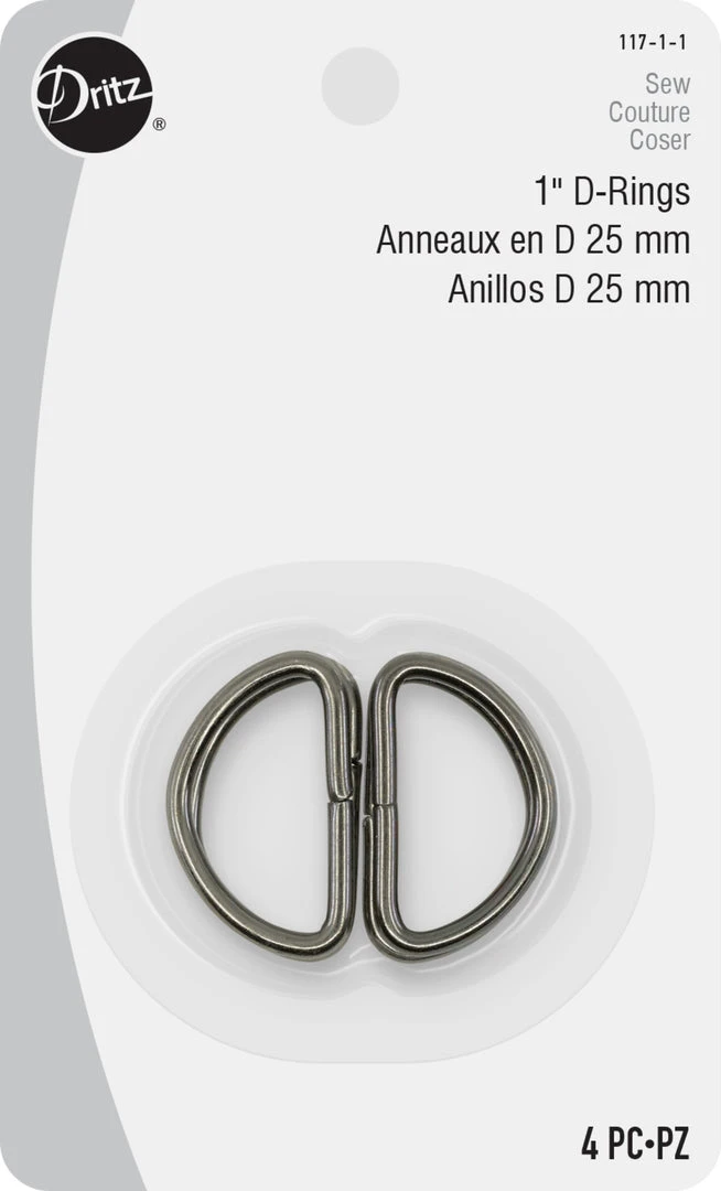 Dritz 1" D-Rings, 4 Pc 15 Dritz 1" D-Rings, 4 Pc