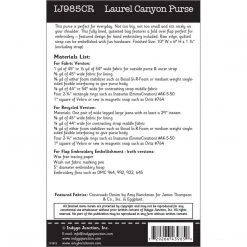 Indygo Junction Laurel Canyon Purse Pattern, PDF Download Purses & Accessories