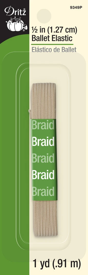 Dritz 1/2" Ballet Elastic, Pink, 1 Yd Elastics 3 Dritz 1/2" Ballet Elastic, Pink, 1 Yd Elastics