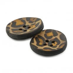 Dritz Recycled Printed Leather Button, 23mm, 2 Pc