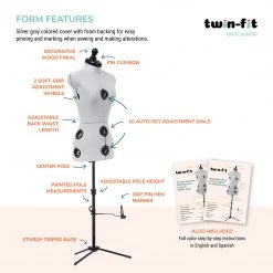 Dritz Twin-Fit Adjustable Dress Form Dress Forms 87 Dritz Twin-Fit Adjustable Dress Form Dress Forms