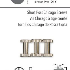 Dritz Short Post Chicago Screws, 3 Pc 19 Dritz Short Post Chicago Screws, 3 Pc
