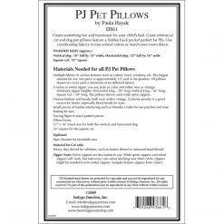 Indygo Junction Home & Storage PJ Pet Pillows Pattern, PDF Download