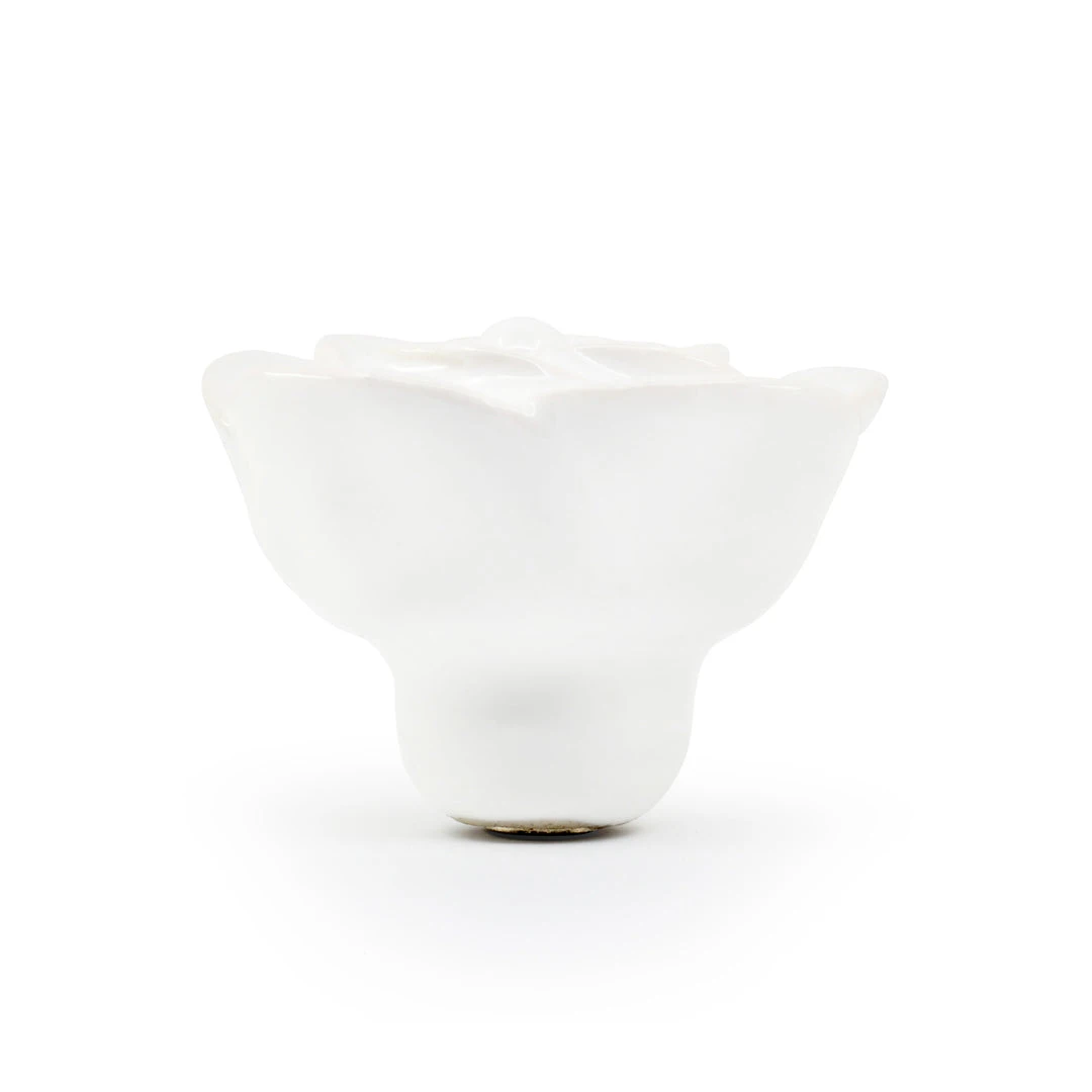 Dritz Ceramic Flower Knob, White 4 Dritz Ceramic Flower Knob, White