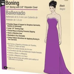 Dritz 1/4" Boning With 5/8" Polyester Cover, 12 Yd Garment Construction 17 Dritz 1/4