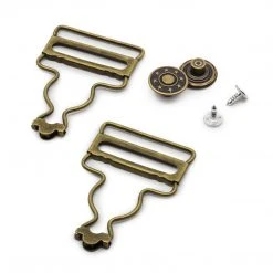Dritz 1-1/4" Overall Buckles With No-Sew Buttons 20 Dritz 1-1/4