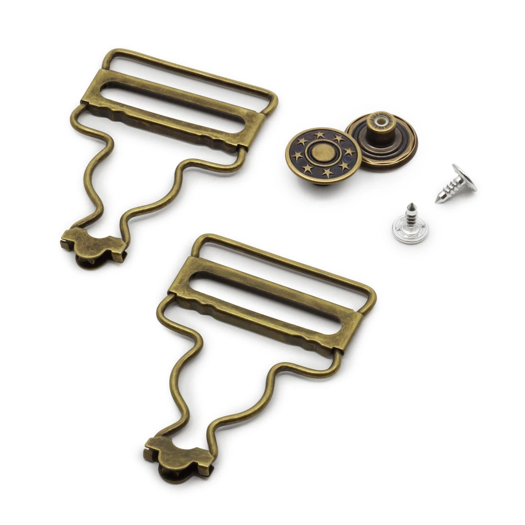 Dritz 1-1/4" Overall Buckles With No-Sew Buttons 11 Dritz 1-1/4" Overall Buckles With No-Sew Buttons