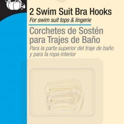 Dritz 1/2" Swim Suit Bra Hooks, 2 Pc Hooks & Eyes
